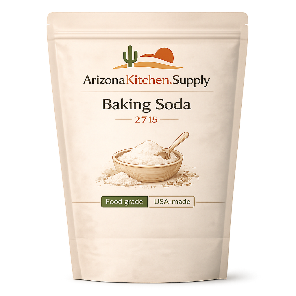 Arizona Kitchen Supply 2.7 lb Baking Soda – Product of the USA - Premium Food Grade Baking Soda for Baking, Cooking, Cleaning & Deodorizing